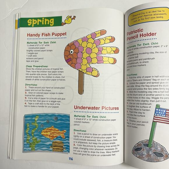 Arts and Crafts for All Seasons The Mailbox Books Staff Paperback Grades 1 to 3 - Picture 8 of 10